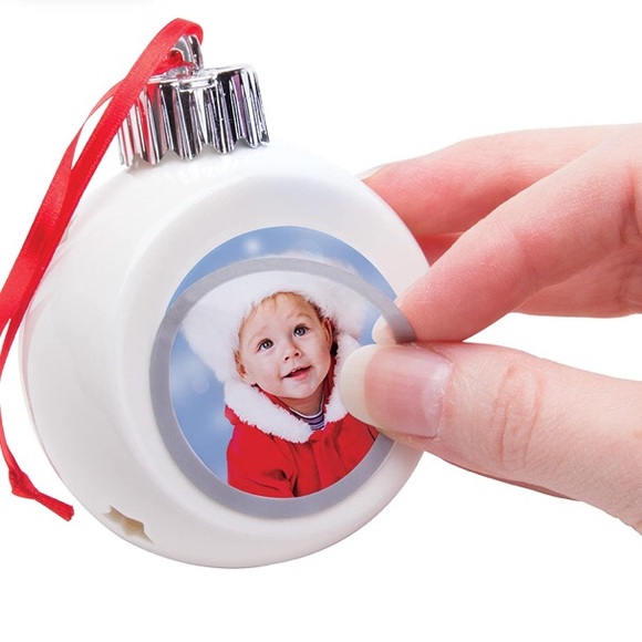 New boxed Light Up Porcelain Photo Ornament (Peace) with Color Changing LEDs - Picture 2 of 6